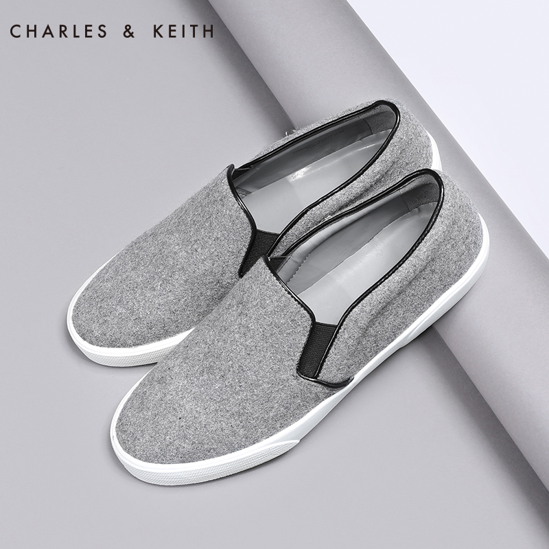 CHARLES&KEITH[7.8折]乐福鞋 CK1-70360080-04 潮流绒面女鞋