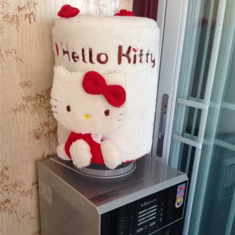 包邮 Hello kitty 凯蒂猫毛绒可爱饮水机套 饮水机防尘罩饮水桶罩
