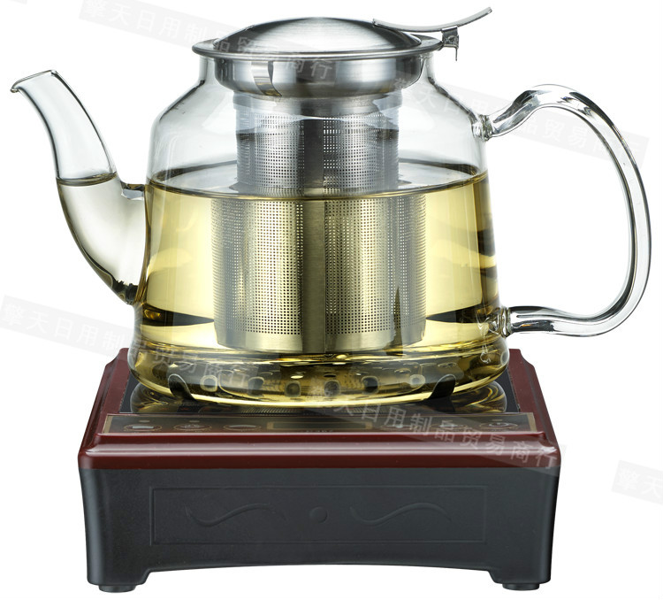 迷你电磁炉配玻璃茶壶加厚透明耐高温不锈钢过滤电陶炉加热壶套装