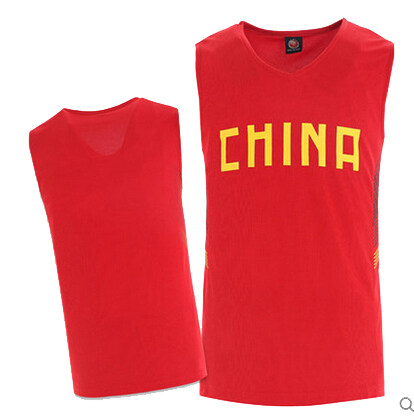 中国队篮球服套装男 定制可印原版球星号训练服 篮球衣套装篮球衣