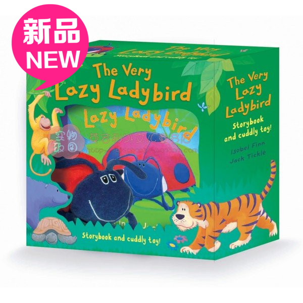 原装进口绘本书籍 :The very lazy ladybird 赠送公仔:很懒的瓢虫