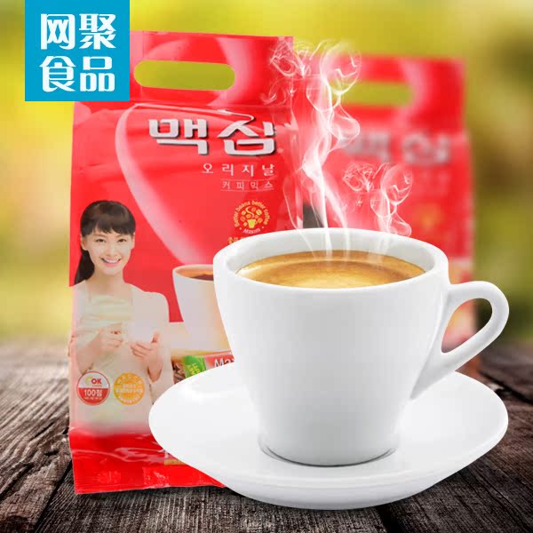 韩国进口 maxim麦馨三合一原味速溶咖啡独立长条100条1200g AW2