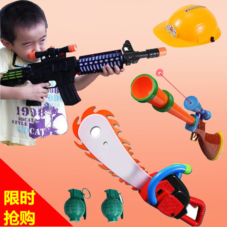 儿童声光玩具枪狙击枪冲锋枪电动机关枪手枪男孩玩具1~3-4-5-6岁