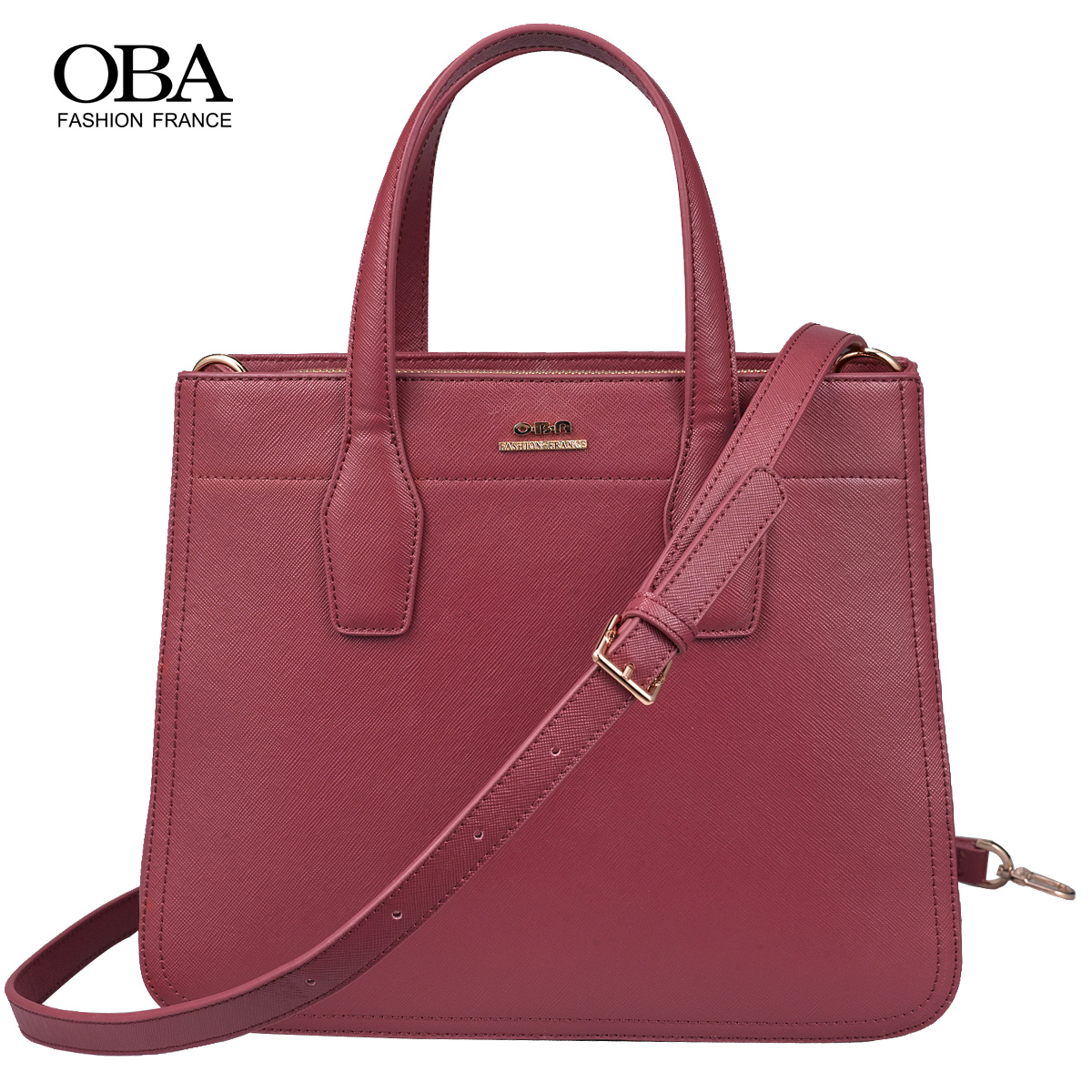 OBA女包2014夏季新款 纯色欧美时尚潮流女包吸扣双拉链专柜正品