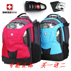 SWISSWIN专柜正品时尚印花双肩包电脑背包笔记本背包SW8570运动包