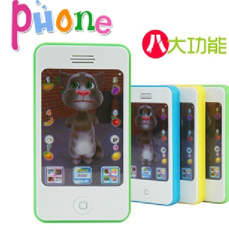 儿童手机玩具模型宝宝触屏仿真iphone苹果手机汤姆猫音乐电话特价