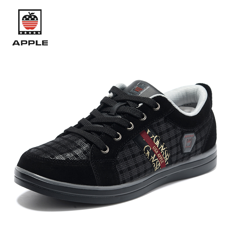 APPLE美国苹果正品男鞋子英伦时尚休闲复古滑板鞋韩版潮流格子布