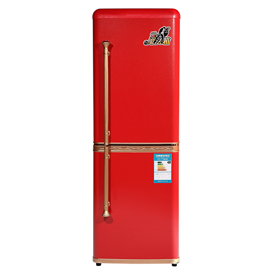 金松 BCD-138LH 红/银/黑 电冰箱 家用 双门 两门冷冻冷藏 魔法箱