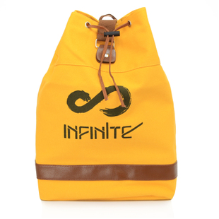 INFINITE 周边 2013新款 时尚休闲帆布抽带书包/背包学生包