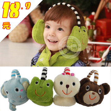 特价韩版青蛙小熊大象兔子护耳儿童耳套 宝宝保暖耳罩et21