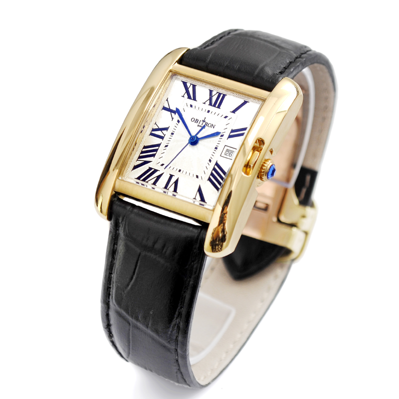 欧比顿手表石英表瑞士原装正品皮带款式全国包邮88877