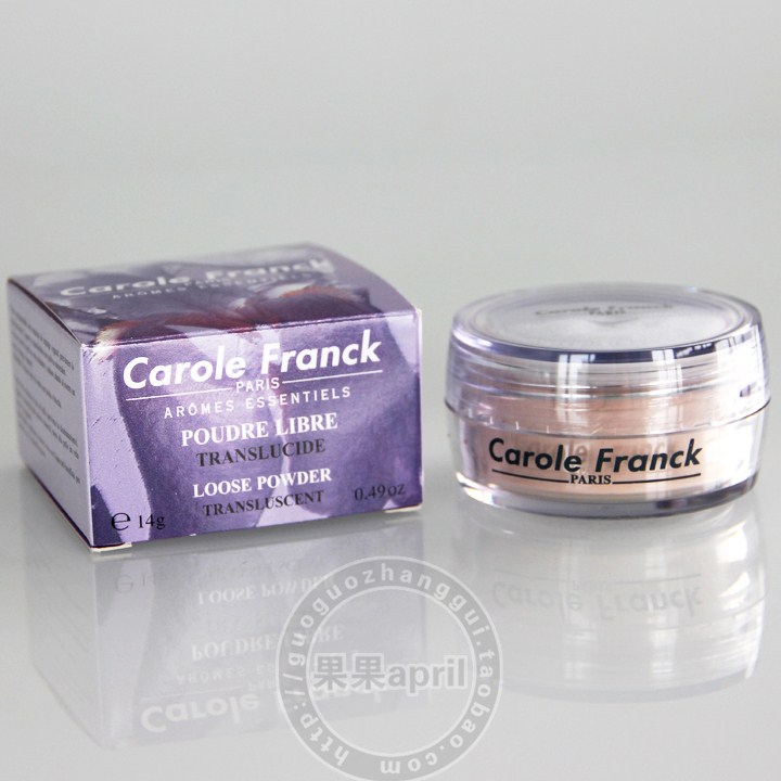 双皇冠 正品 法国 嘉露芬Carole Franck CF381 透明蜜粉 15g