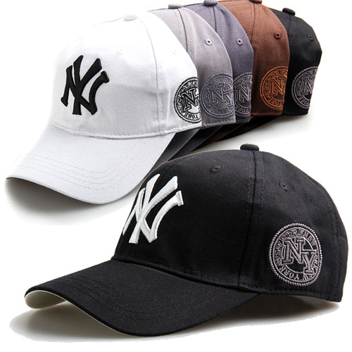 2013新款NY热卖纽约棒球帽男女通用鸭舌帽帽子黑色浅灰咖啡白色