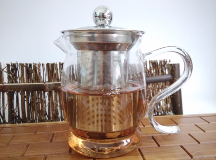 红茶茶具 过滤耐热不锈钢内胆玻璃泡茶器 花茶杯绿茶冲茶器
