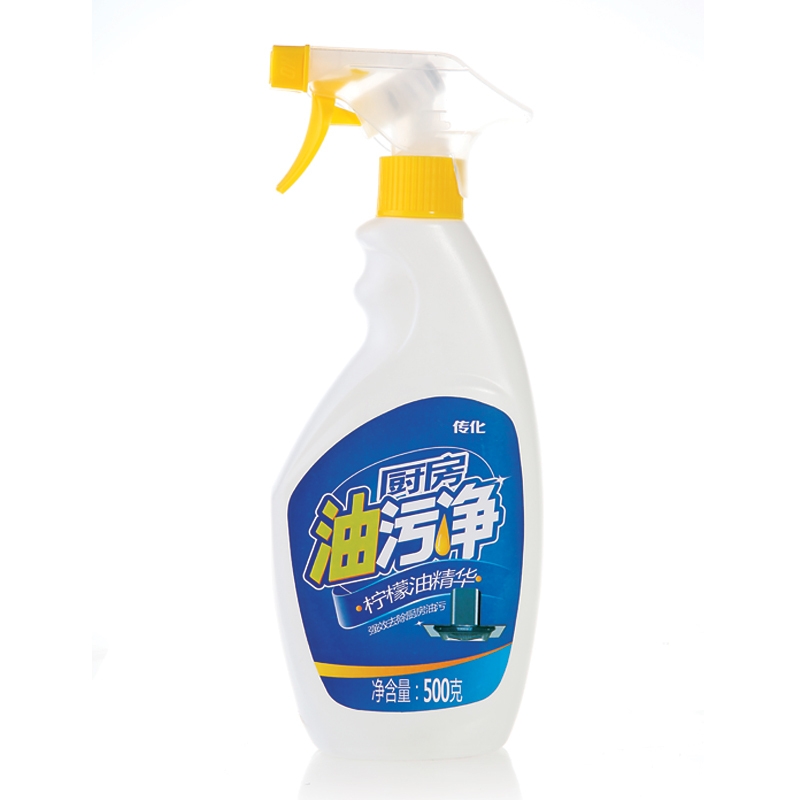 传化 厨房油污清洁剂500g 液体 PH>7 柠檬香 超浓缩高效去油剂