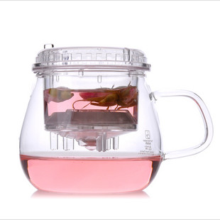 办公茶杯一屋窑茶缘系列FH-P383 (400ml)飘逸杯功能玻璃茶壶