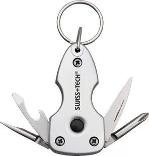 Swiss Tech瑞士多功能迷你钥匙扣折叠迷你刀户外防身用品工具小刀