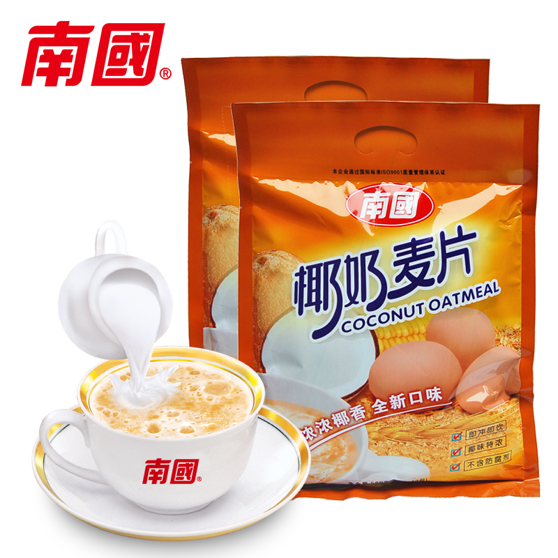 【全国包邮】海南特产 南国食品 椰奶营养麦片560g*1 营养燕麦片