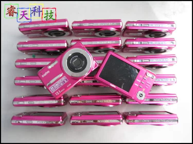 三洋X1250超薄数码相机/时尚卡片机 二手95新 1200万像素 带包装