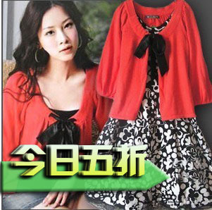 秋装新款2011新品女装韩版 蕾丝披肩泡泡袖 针织衫 开衫 薄外套