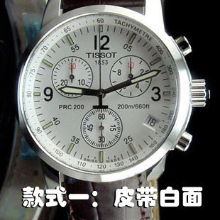 瑞士男表 钢带 皮带 六针 原装瑞士手表机芯 手表 日历 秒表