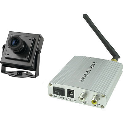 2.4G微型420线CCD无线监控摄像头 迷你摄像机 家用套装设备