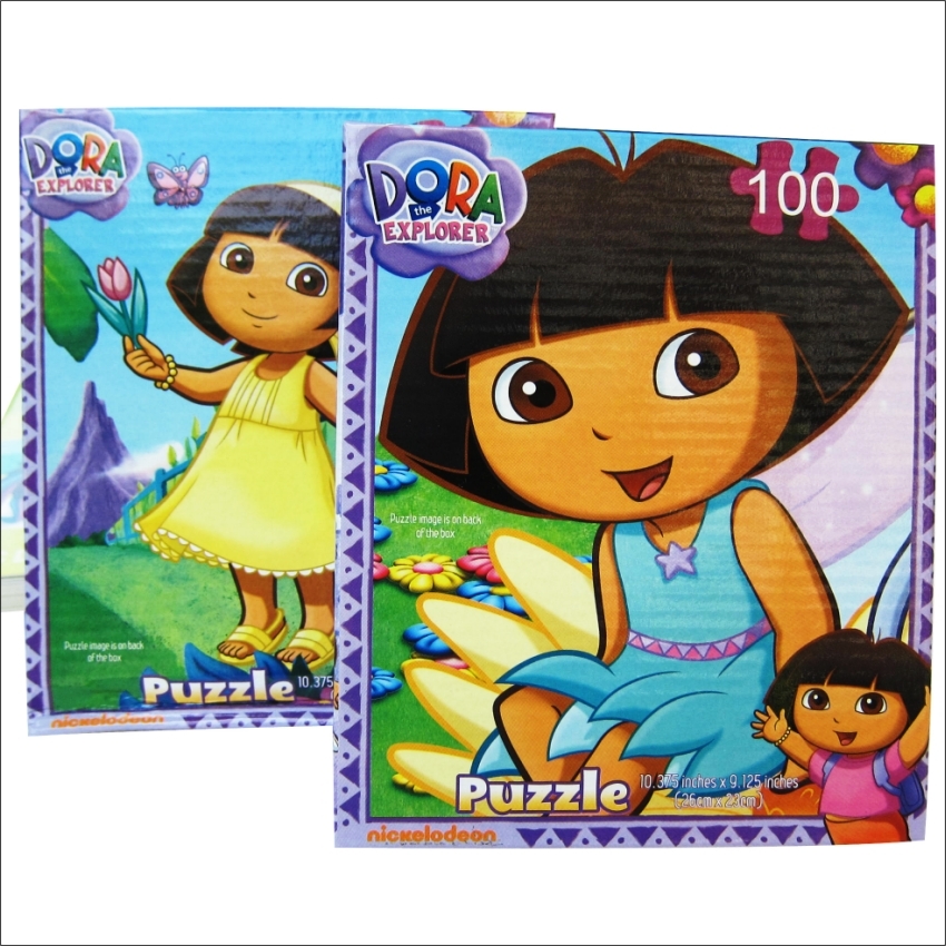 爱冒险的朵拉 DORA 纸质拼图玩具 100片 2盒13.9元 0.21