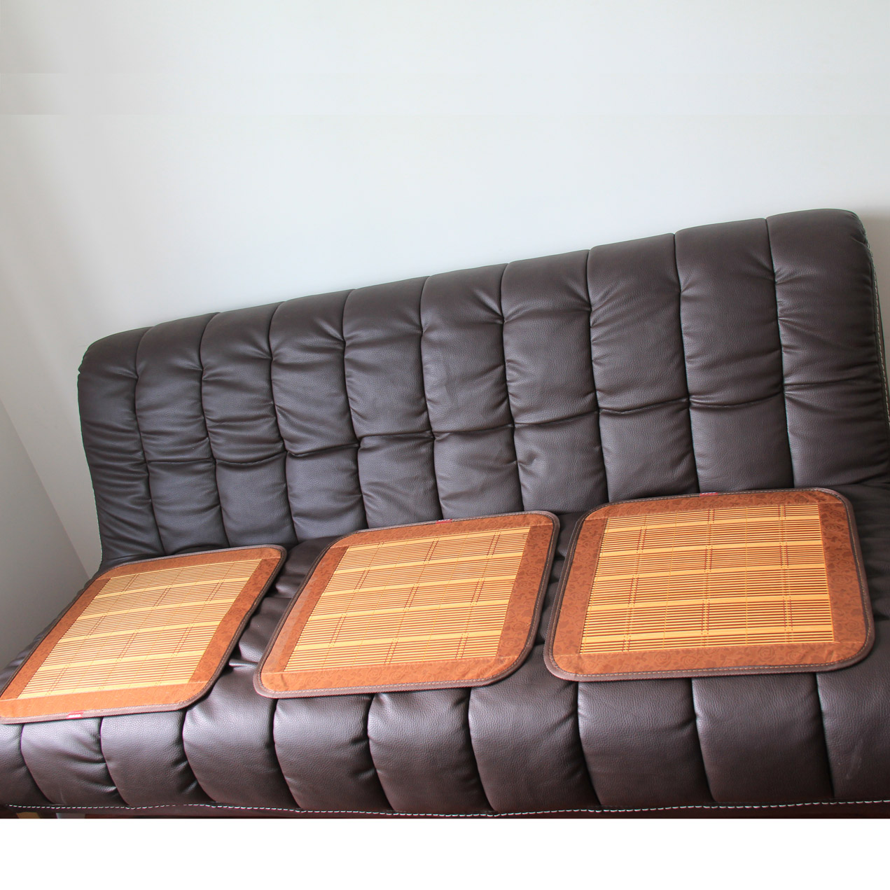 厂家直销 沙发凉席坐垫 夏季 面包车坐垫 餐椅垫 竹子坐垫45*45