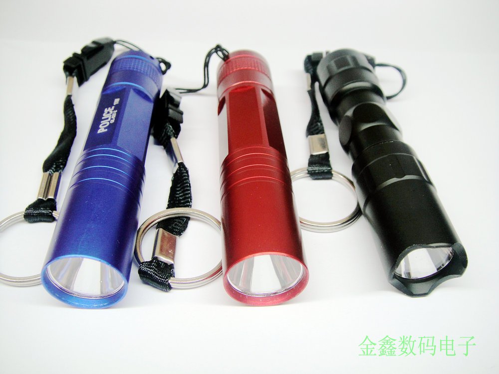 便携旅游型 LED高亮度手电筒  LED强光手电筒 小手电 铝桶手电筒