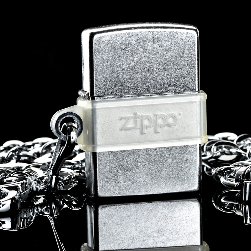 原装正品zippo打火机 207带牛仔裤挂链套装 24414 专柜正版之宝