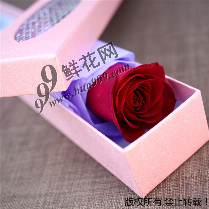 1朵鲜花红玫瑰花玫瑰礼盒全国包邮鲜花速递生日免费送花全国花店