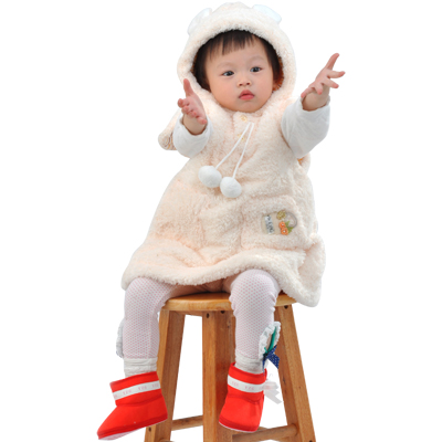婴儿服装冬季婴幼儿连衣裙背心裙女宝宝衣服冬裙6-12个月