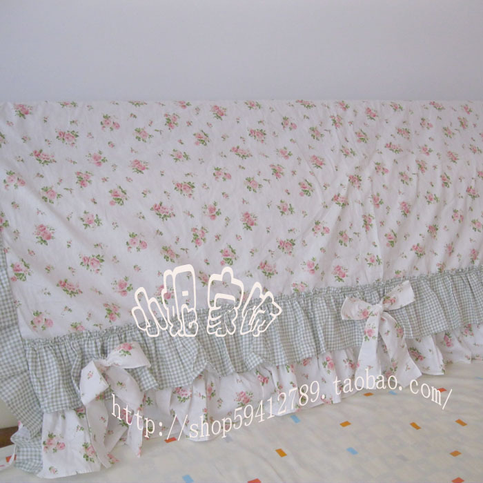 碎花韩式床上用品床头罩 床头套 套件尺寸可定做