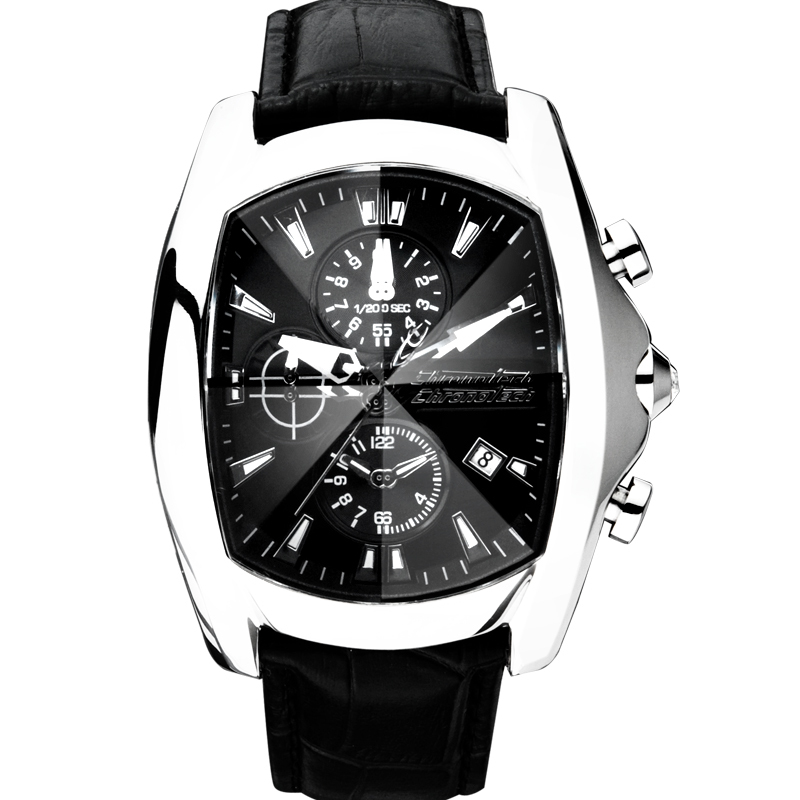 古莱特 男表 男士手表皮带 黑色时尚多功能 全国联保正品 7106M