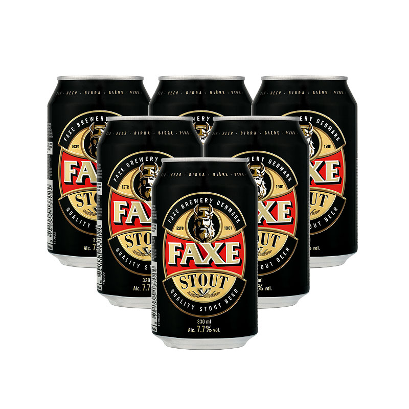 丹麦原装进口啤酒 法克7.7%啤酒 330ml×6听组合装