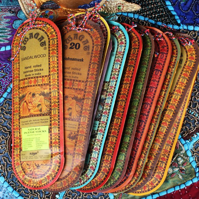 印度神秘古老手工印度香家居香熏顶级植物香薰100%进口保证/包