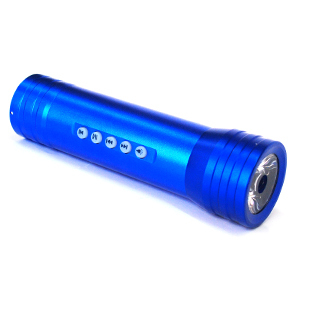 蓝天使V16 笔记本插卡MP3音响低音炮 强光电筒音箱 4G FM外放