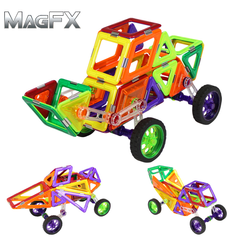 琛达MAGFX 磁力片玩具MAGFORMERS升级版磁力建构片84片磁性积木