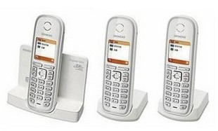 西门子Gigaset电话机 S880数字无绳子母机一拖二 中文彩屏 正品
