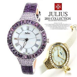 正品聚利时julius 韩国流行时尚星光流年 镶钻淑女 女士手表 时装