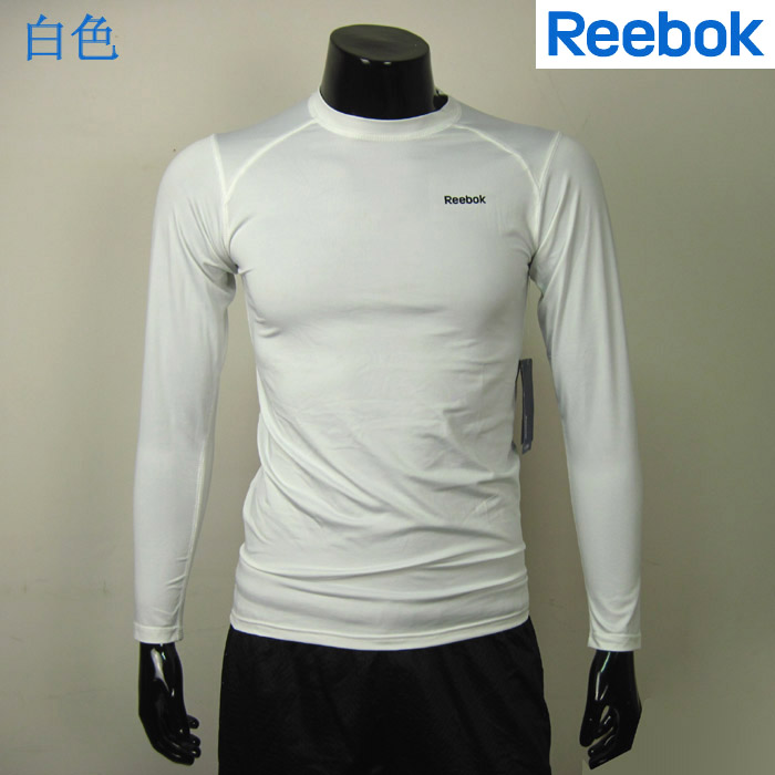 锐步/Reebok 新款 篮球/足球/跑步运动长袖紧身衣/排汗衣/塑身衣