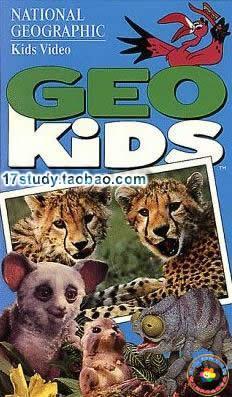 彩面★美国GEO Kids动物世界（6DVD）中英双语 动物百科 儿童版