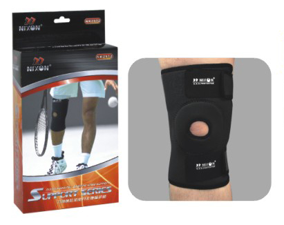 专柜正品NIXON美力神护腿橡胶加垫开孔弹簧护膝 运动护具