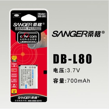 桑格 三洋CH10 X1200 宾得DBL80 DLI88 P70相机电池