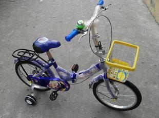 开张特价！霹雳虎18寸儿童自行车可折叠带辅助轮仅199元