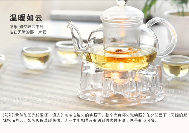 耐高温玻璃花草茶具特价包邮套装 加厚过滤内胆花茶壶