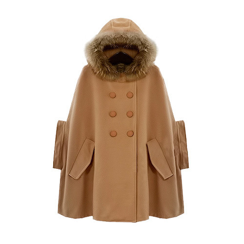 2012冬装新款韩版毛呢外套 斗篷呢子大衣女 J7冬季呢大衣