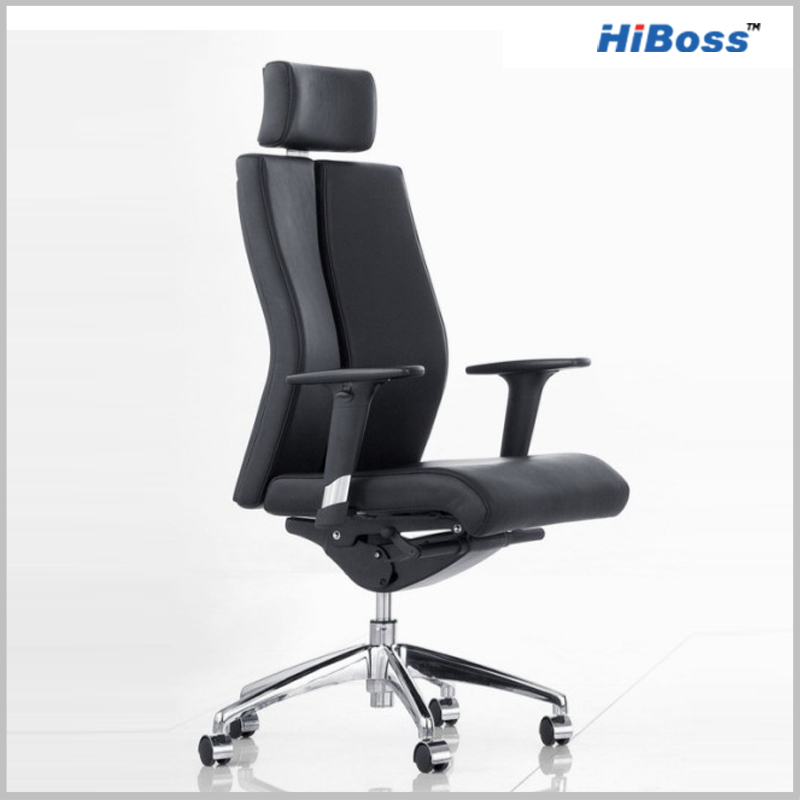HiBoss 皮艺大班椅办公椅升降转椅时尚皮椅老板椅椅子ZY-K9119