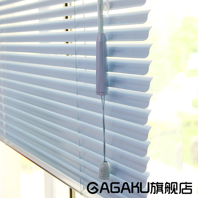 gagakuS型百叶窗S型百叶帘百叶窗帘遮光厨房PVC百叶窗拉绳一线通