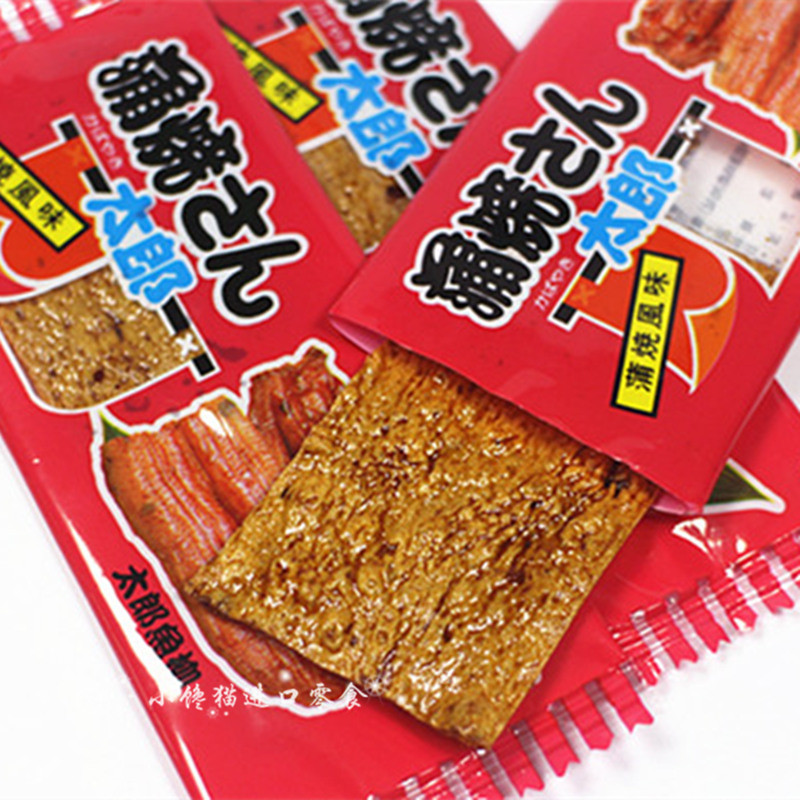香港代购 日本进口零食太郎鱼柳鳕鱼片180g 即食海味食品蒲烧风味